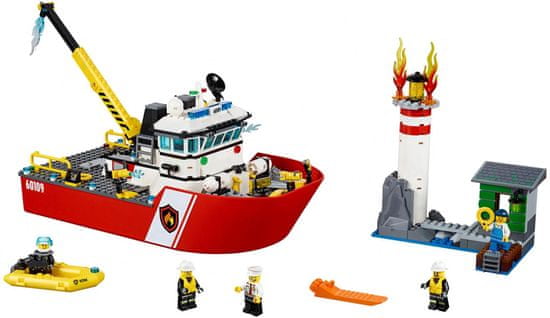 LEGO City 60109 Gasilski čoln