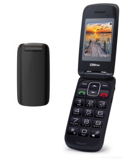 MaxCom GSM telefon MM819, črn