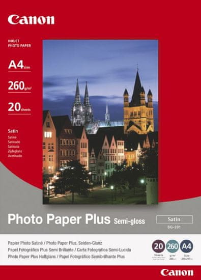 Canon foto papir SG-201, A4, 20 kosov