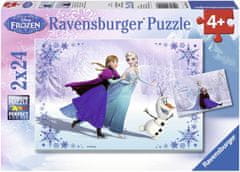Ravensburger Frozen sestavljanka, 2x24 delov