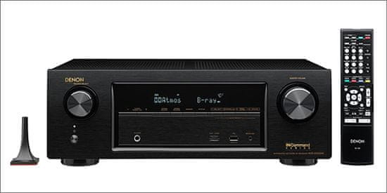 Denon receiver AVR-X1200W, črn