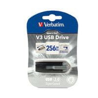 Verbatim Store'N'Go V3 USB ključ, 256GB, črn (49168)