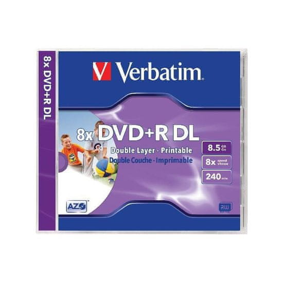 Verbatim DVD+R Dual Layer mediji 8,5 GB, 8x InkJet JC-1