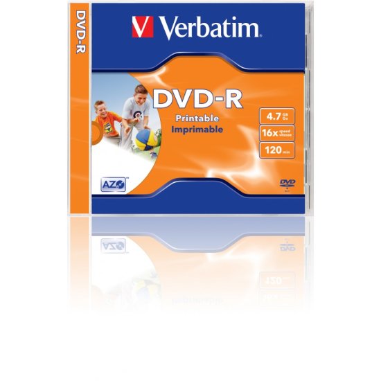 Verbatim DVD-R medij 4,7 GB, 16x InkJet JC-1