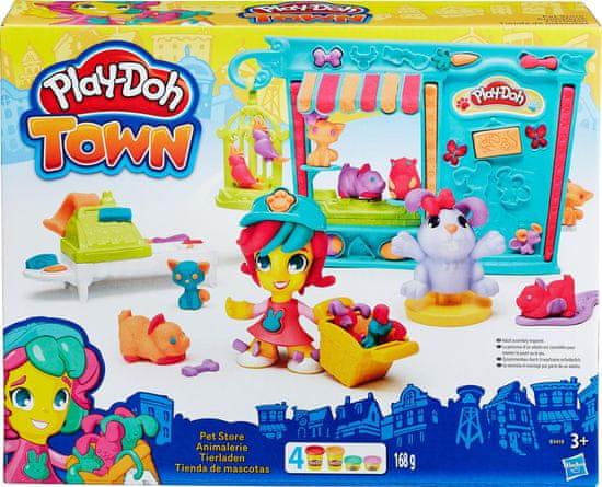 Play-Doh trgovina z živalmi TOWN
