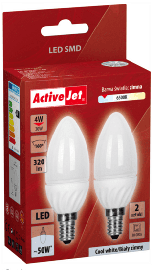 ActiveJet LED žarnica, 4 W, E14, hladna svetloba