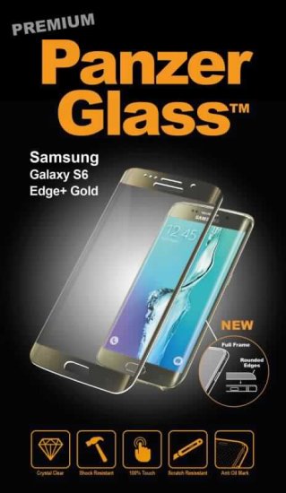 PanzerGlass premium zaščitno steklo Samsung Galaxy S6 Edge +, zlata