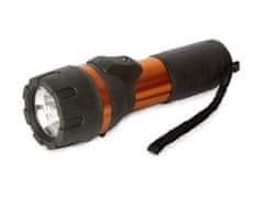 Rexer svetilka LED 1W RX2321C, kompaktna, aluminijsko ohišje, gumiran ročaj, oranžna