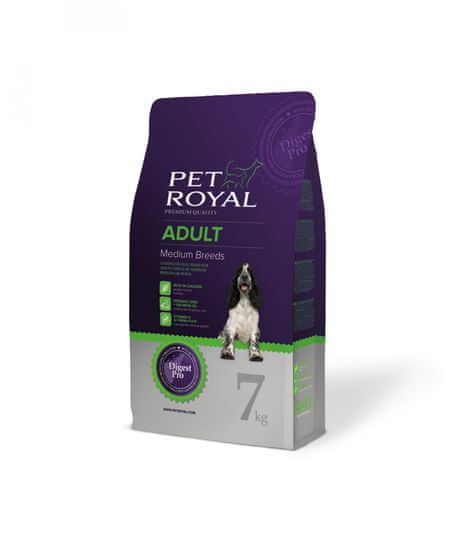 Pet Royal suha hrana za odrasle pse srednje velikih pasem Adult Medium, piščanec, 7 kg