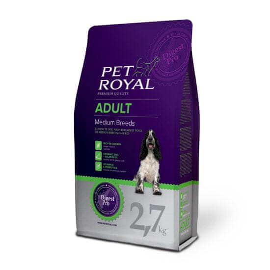 Pet Royal suha hrana za odrasle pse Adult Medium Breeds, s piščancem, 2,7 kg