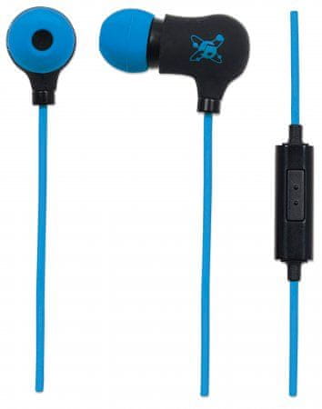 Manhattan SoundScience slušalke z mikrofonom, modre