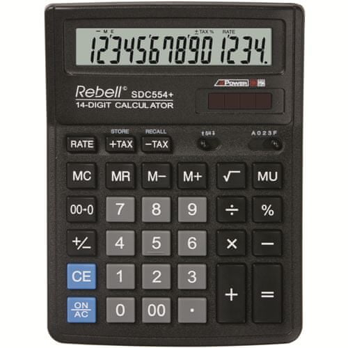 Rebell BDC514 kalkulator, črn (RE-BDC514 BX)