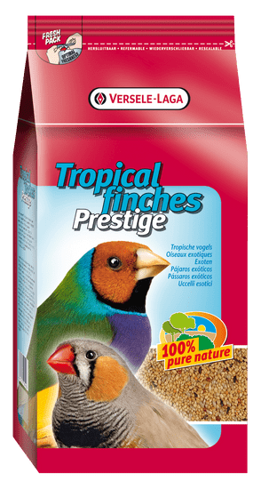 Versele Laga Tropical Prestige Finches mešanica za male eksotične ptice, 4 kg - Odprta embalaža