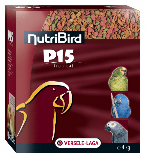 Versele Laga NutriBird P15 Tropical hrana za velike papige, 4 kg - Odprta embalaža
