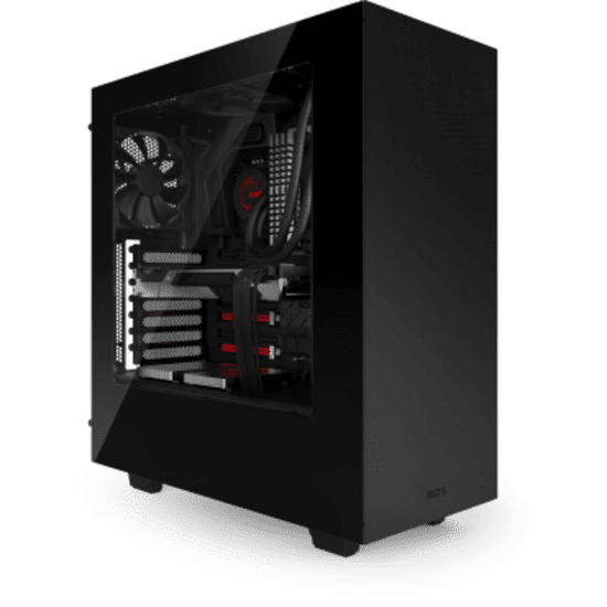 NZXT ohišje Source S340 midi ATX (CA-S340W-B1), črno