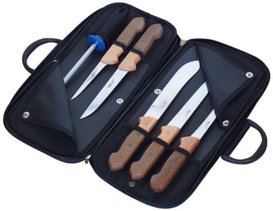 KDS torbica z mesarskimi noži Profi Line, bukev