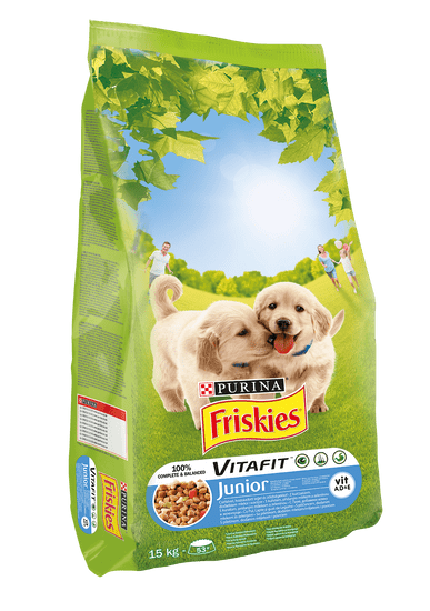 Friskies hrana 15 kg za pse junior, - odprta embalaža
