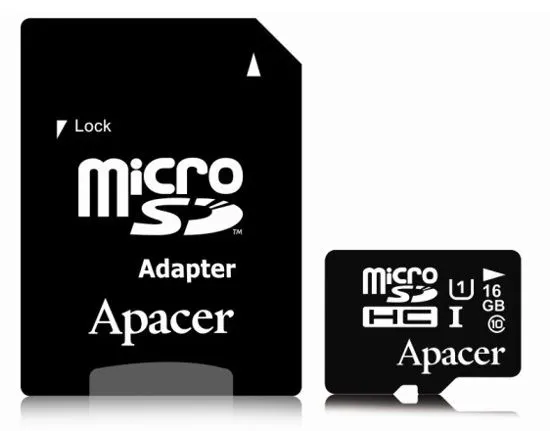 Apacer pomnilniška kartica microSD HC 16 GB UHS-I Class 10
