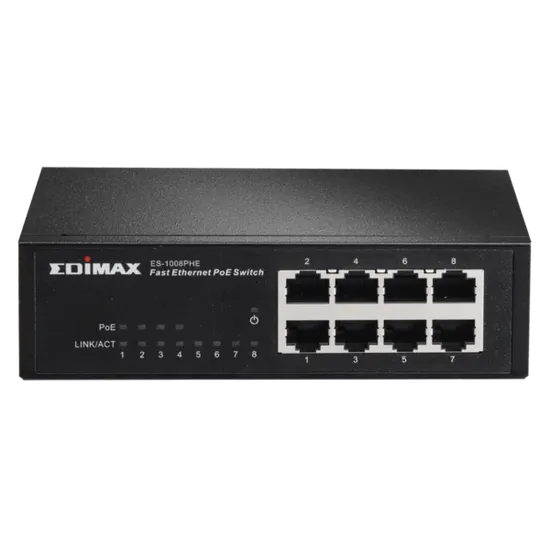 Edimax stikalo ES-1008PHE 8 Port Fast Ethernet Switch z 4 PoE Ports