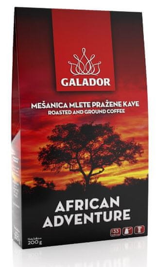 Galador African Adventure mleta kava, 3 x 200 g