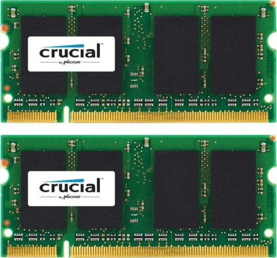 Crucial pomnilnik 8GB KIT (4GBx2) DDR3L 1866 PC3-14900 CL13 SODIMM za prenosnike in Mac