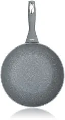 Banquet wok ponev iz teflonskega granita, 28 cm, 28 cm, siva