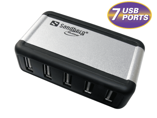 Sandberg priklopna postaja USB Hub AluGear (7 ports)