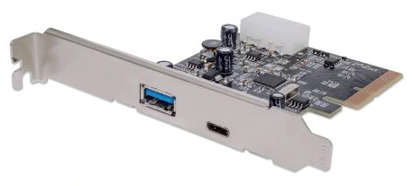 Manhattan Kartica PCI express-USB 3.1 1x Type-C, 1x Type-A