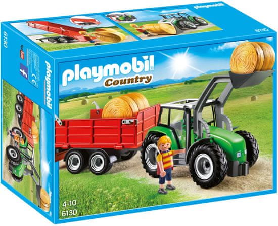 Playmobil velik traktor s priklopnikom 6130