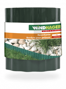 Windhager PVC vrtna obroba, 0,2 x 9 m, siva (06413)