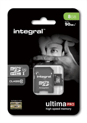 Integral spominska kartica 8GB Micro SDXC class10 80MB/s + adapter
