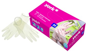 York vinilne rokavice, M, 100 kosov