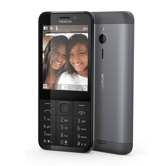 Microsoft GSM telefon Nokia 230 Dual Sim, temno siv - Odprta embalaža