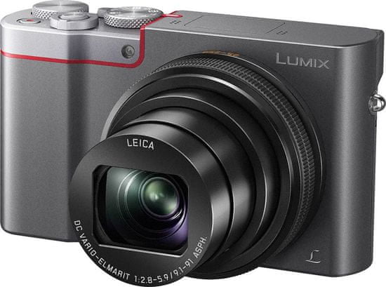 Panasonic digitalni fotoaparat Lumix DMC-TZ100EP, srebrn - Odprta embalaža