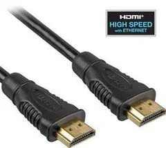 PremiumCord HDMI High Speed + Ethernet kabel, 0,5 m - odprta embalaža