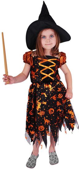 Rappa kostum Čarovnica s klobukom