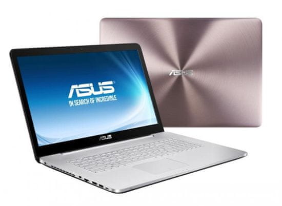 ASUS prenosnik N752VX-GC107T i7/12GB/1TB + 256 GB SSD/GTX950M/W10