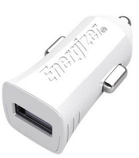 Energizer avtopolnilec Hightech Apple 2,4A - USB/lightning - Bel