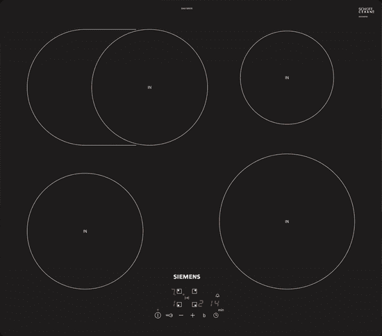 Siemens indukcijska kuhalna plošča EH611BFB1E