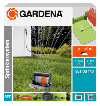 Gardena vgrezni pravokotni zalivalnik OS 140 SET (8221-20)