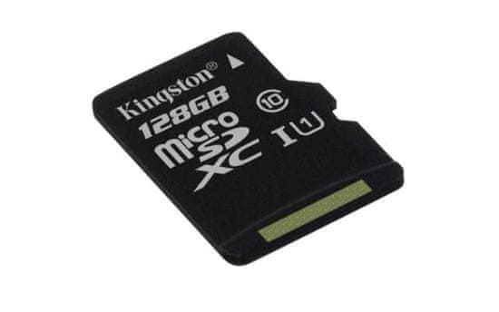 Kingston spominska kartica microSDXC 128 GB Class10 UHS-I (SDC10G2/128GBSP)