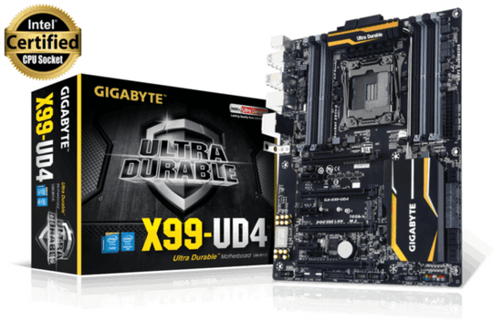Gigabyte osnovna plošča GA-X99-UD4, DDR4, LGA2011 ATX
