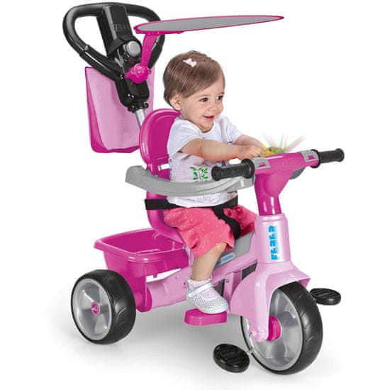 Feber tricikel Baby Plus Music, roza - Odprta embalaža