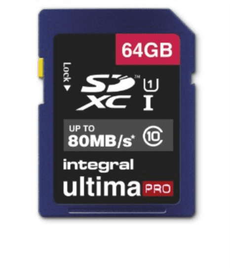 Integral spominska kartica UltimaPro 64 GB SDXC Class10 U1