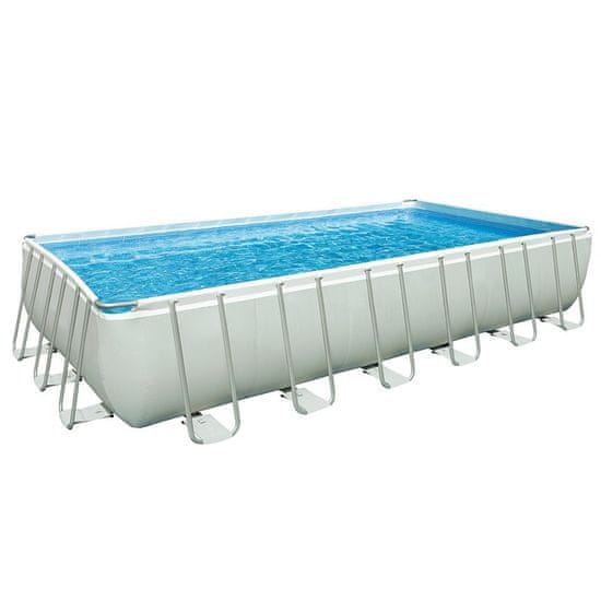 Intex bazen Ultra Frame Set 732 × 366 × 132 cm, s peščeno črpalko, lestev, podloga, prevleka (28362NP)