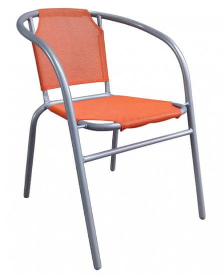 Happy Green jeklen stol Textilen, oranžen, poškodovan tekstil - Odprta embalaža