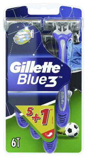 Gillette britvice Blue 3 Football, 5 + 1 kos