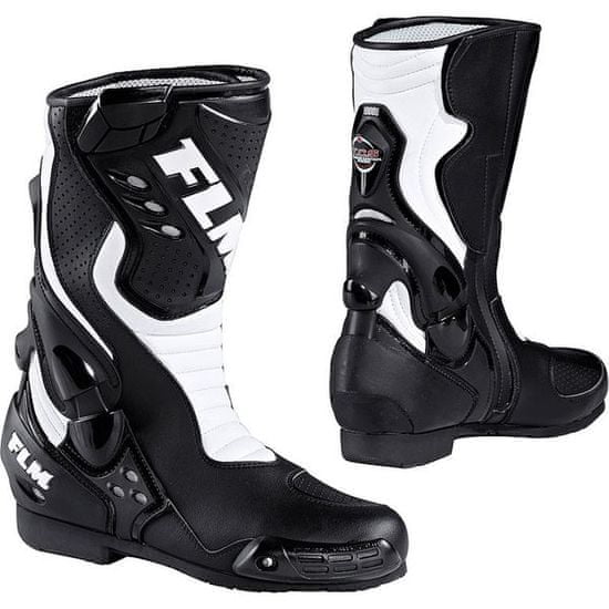 FLM motoristični športni čevlji 1.0, moški, črno/beli