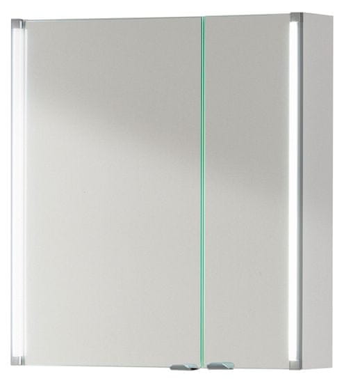 Fackelmann omarica z ogledalom in LED lučjo, 61 x 67 cm