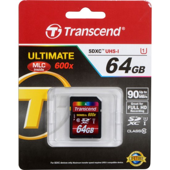 Transcend spominska kartica SDXC 64GB Ultimate
